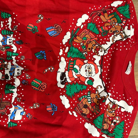 Vintage Christmas Sweatshirt Size Large Excellent Condition - Picture 2 of 10
